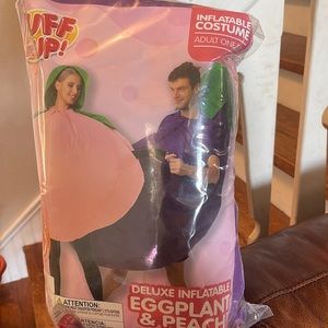 Halloween Adult Costumes Inflatable Eggplant and Peach